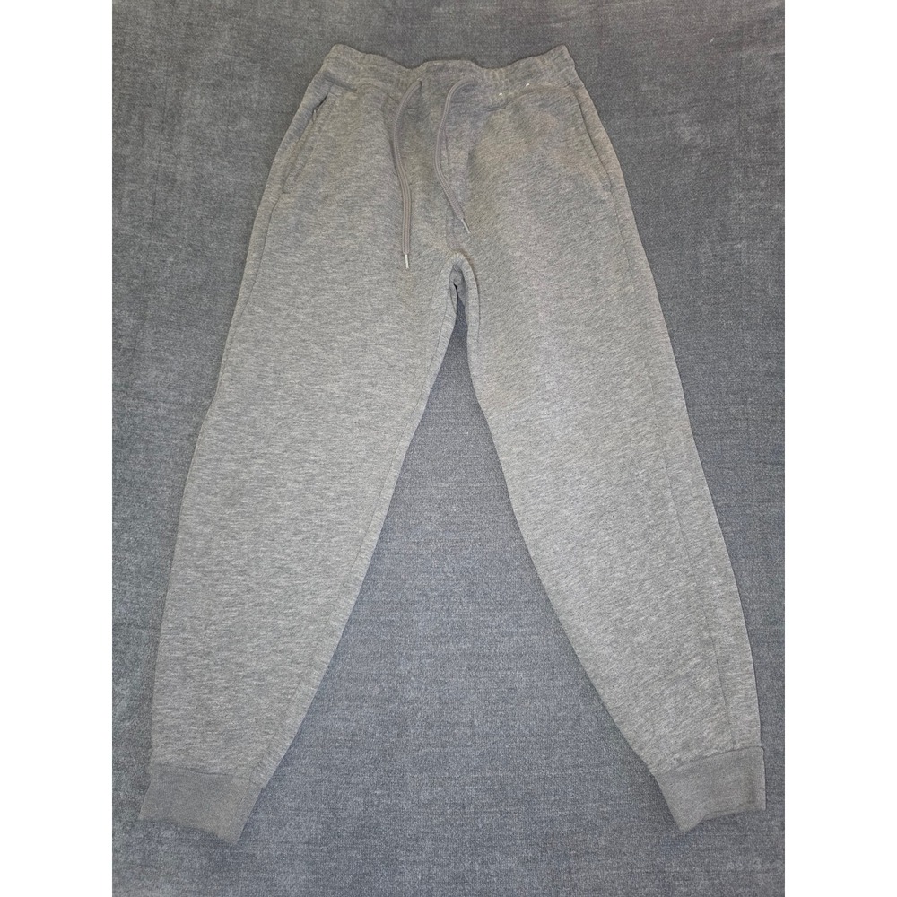 Hollister Mens XS Gray Fleece Lined Jogger Sweatpants Drawstring Tapered Fit
